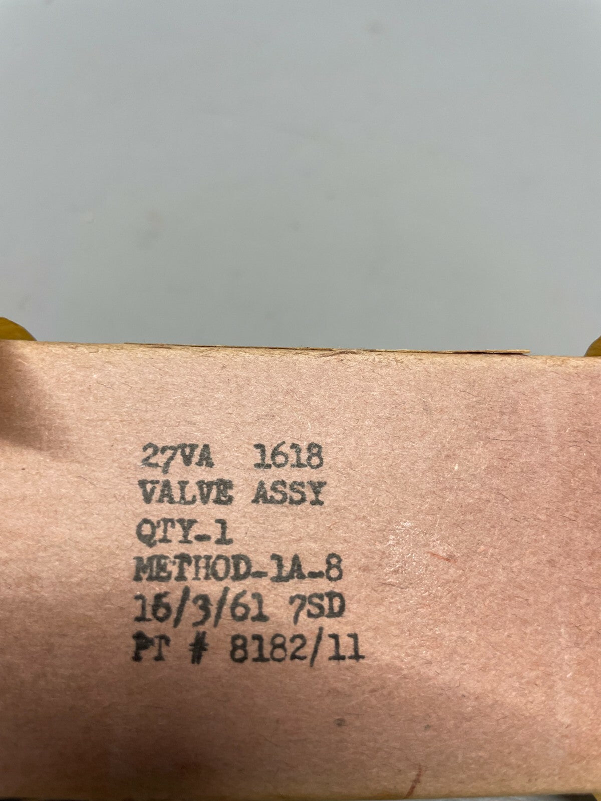 Adel Valve Assy P/N 8182/11