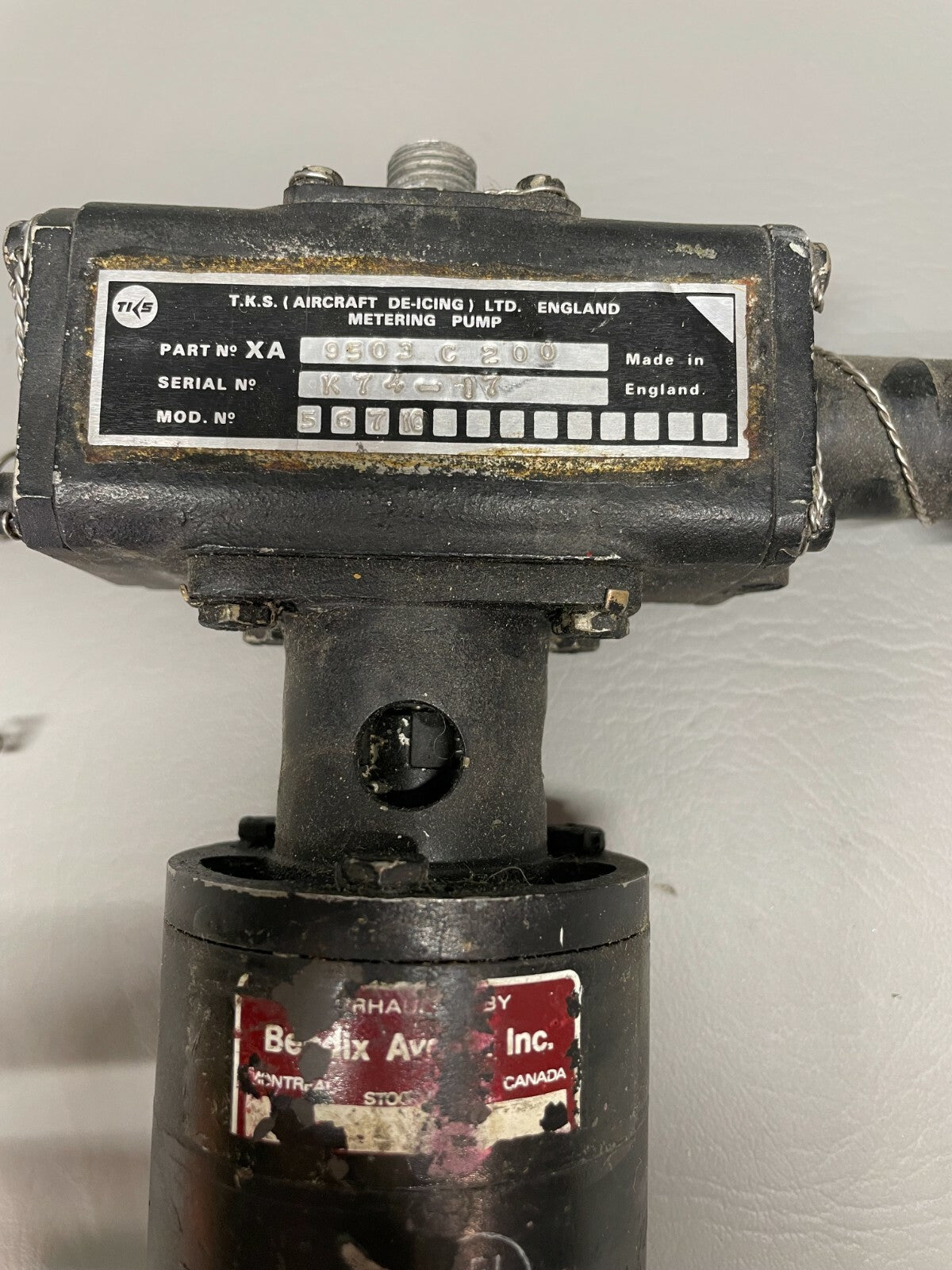 TKS De-Icing pump P/N XA9503-C-200