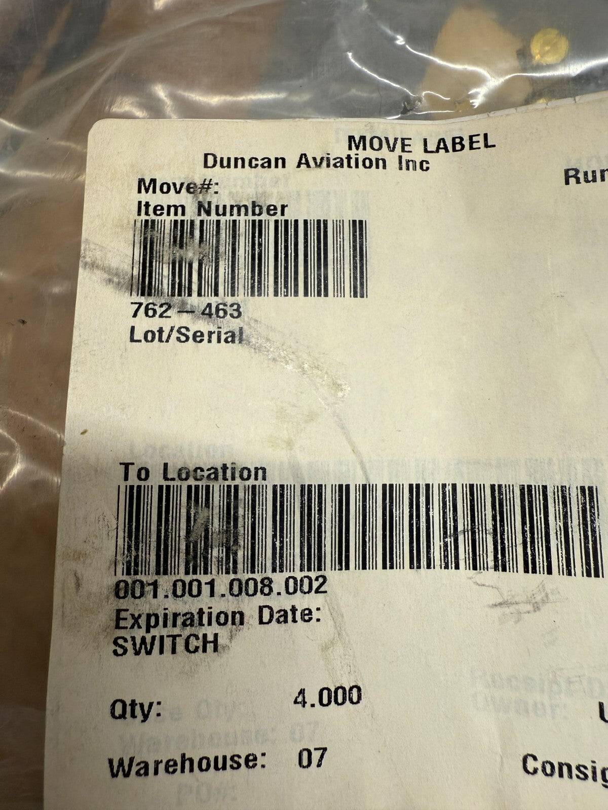 Piper Limit Switch Assy P/N 762-463