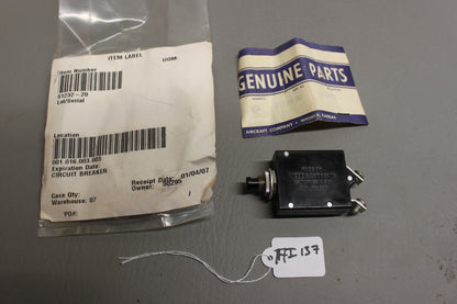 S1232-20 Cessna 20 Amp Circuit Breaker