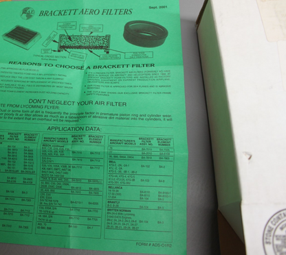BA5110 Brackett Air Filter Assembly
