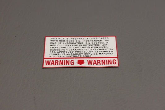 B-6494 McCauley Aircraft Decal