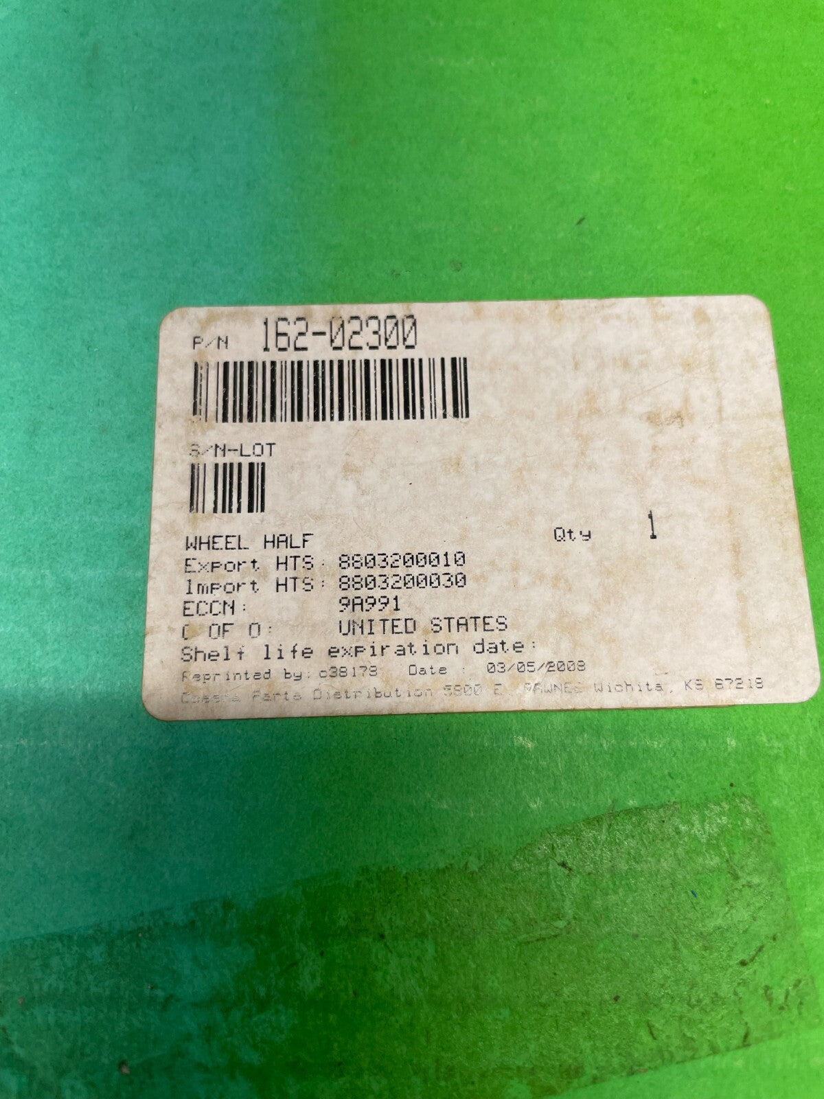 Cleveland Wheel Half  P/N 162-02300 (NEW)