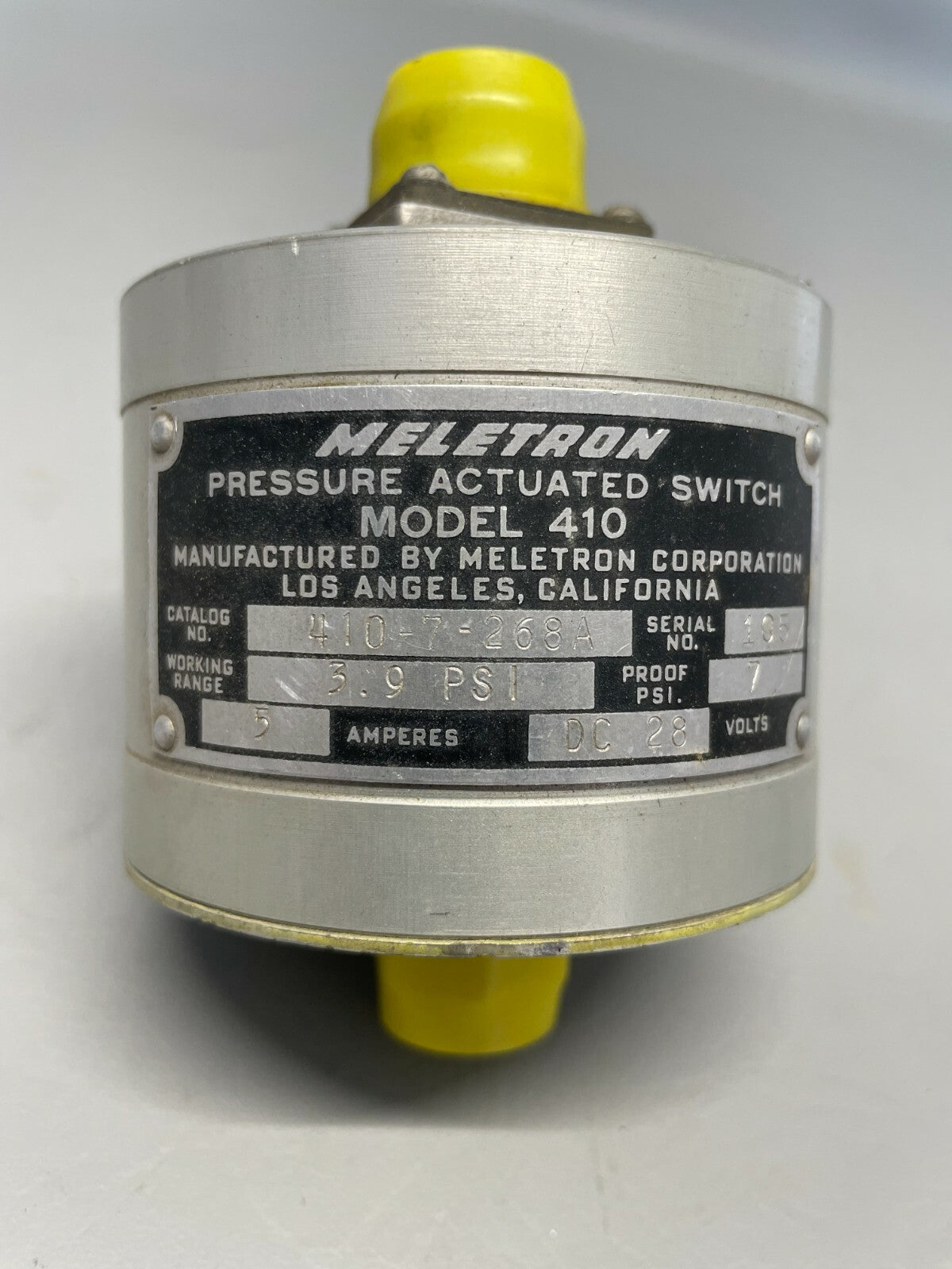 410-7-268A Meletron Pressure Actuated Switch 