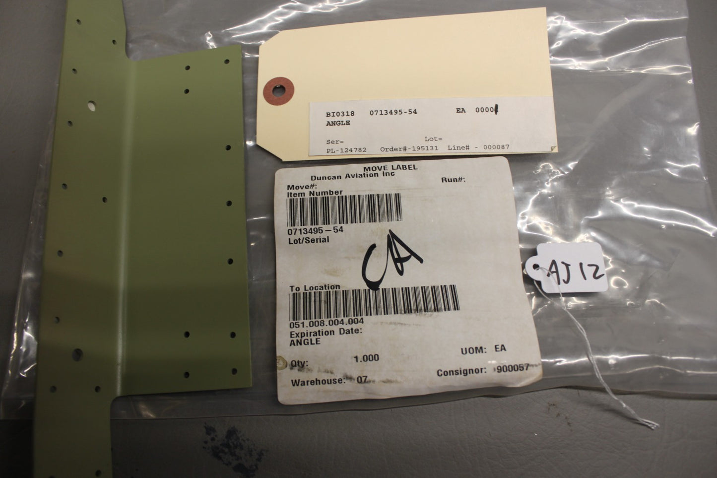 0713495-54 Cessna 172N Bulkhead Stiffener RH