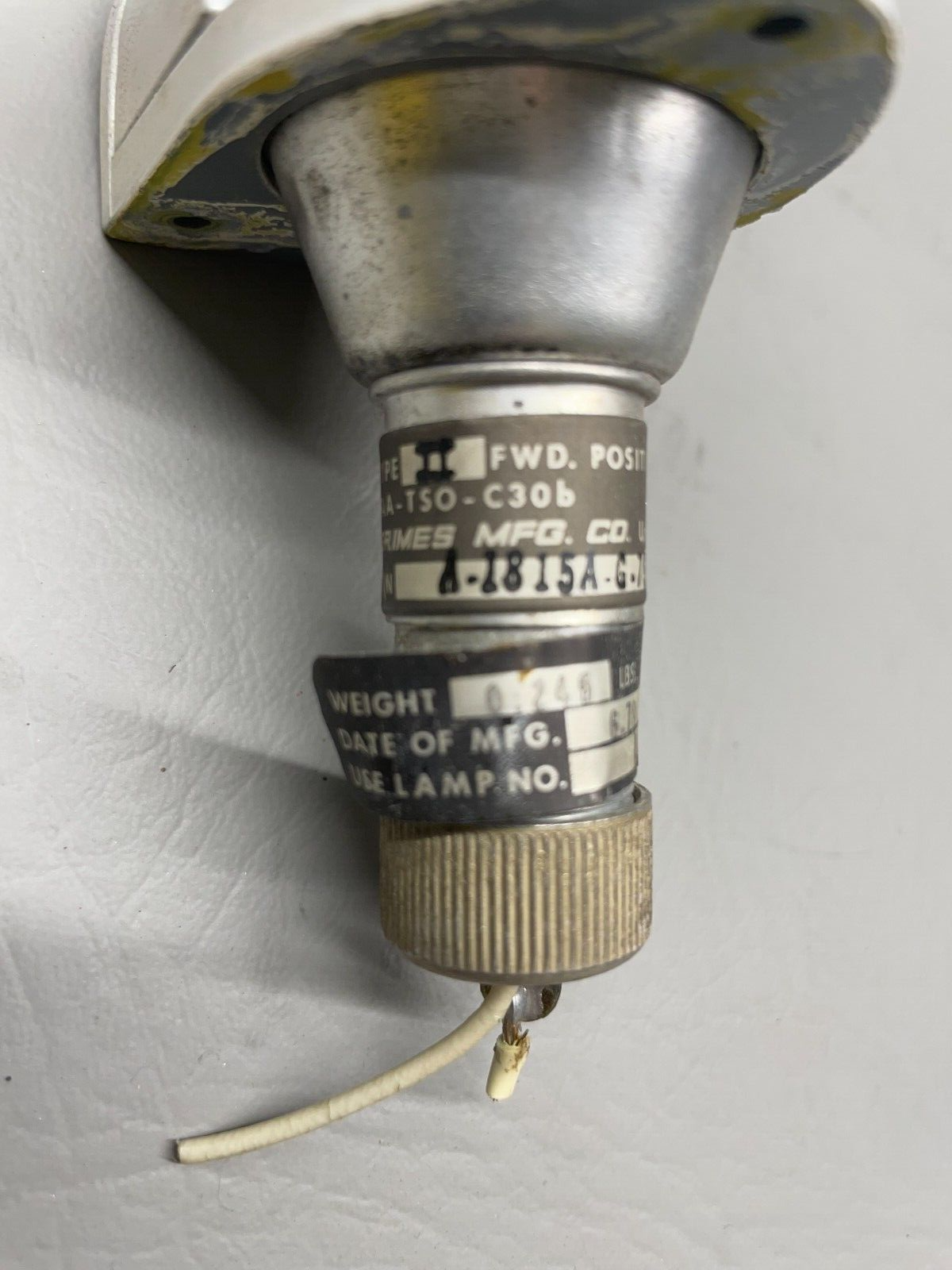 Cessna Position Light Assy P/N A-1815A-G-7512