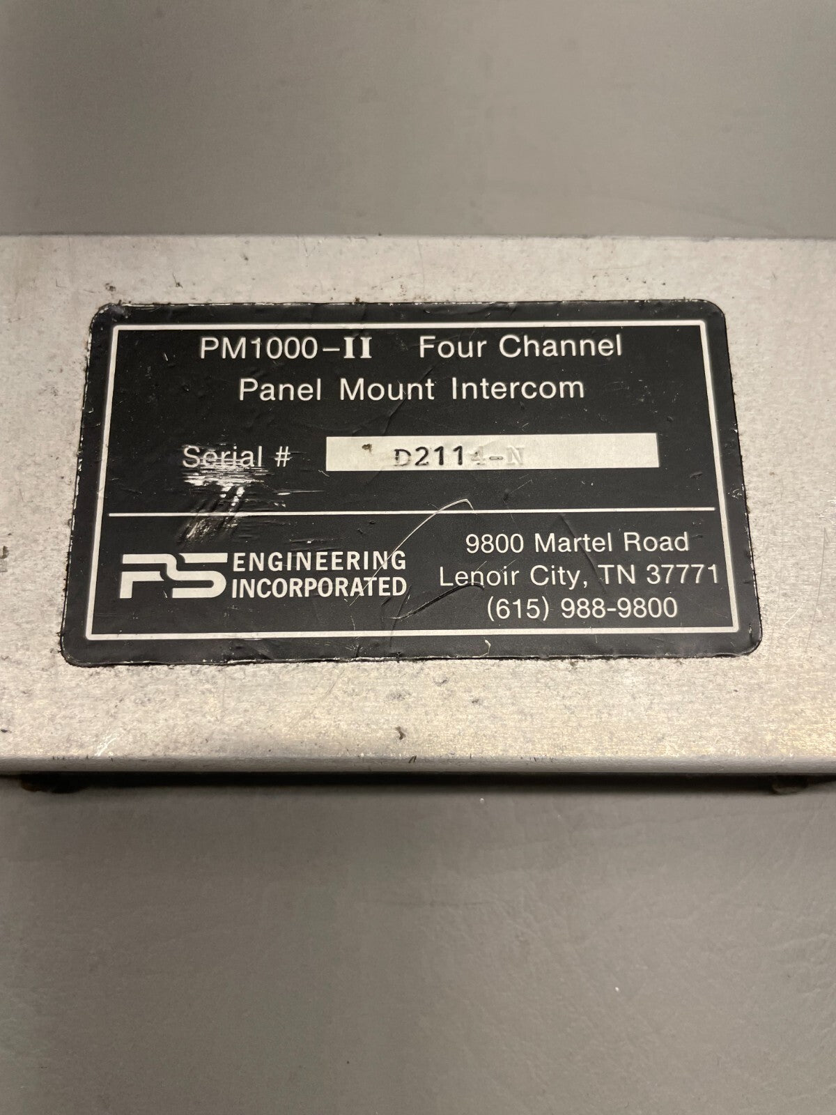 PS Engineering Panel Mount Intercom PM1000-II
