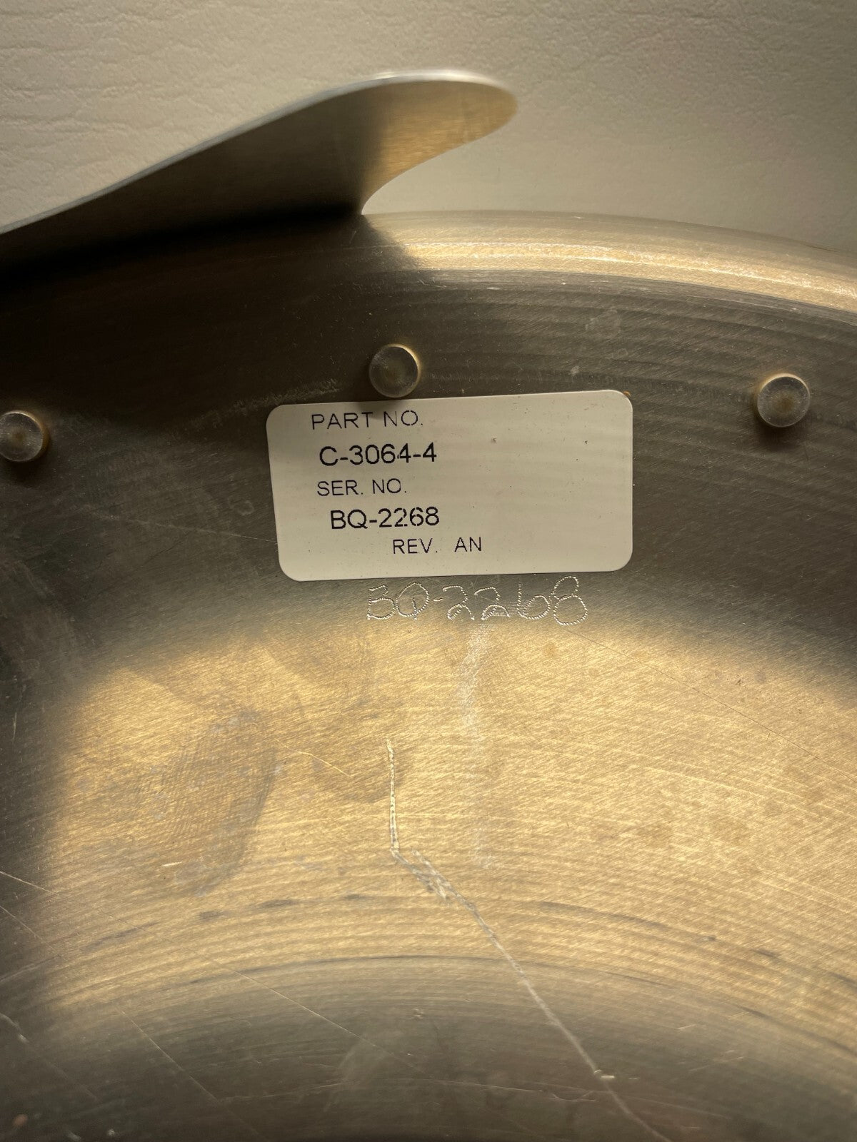 Beechcraft King Air Hartzell Prop Spinner Bulkhead Assy P/N C-3064-4 (NEW)
