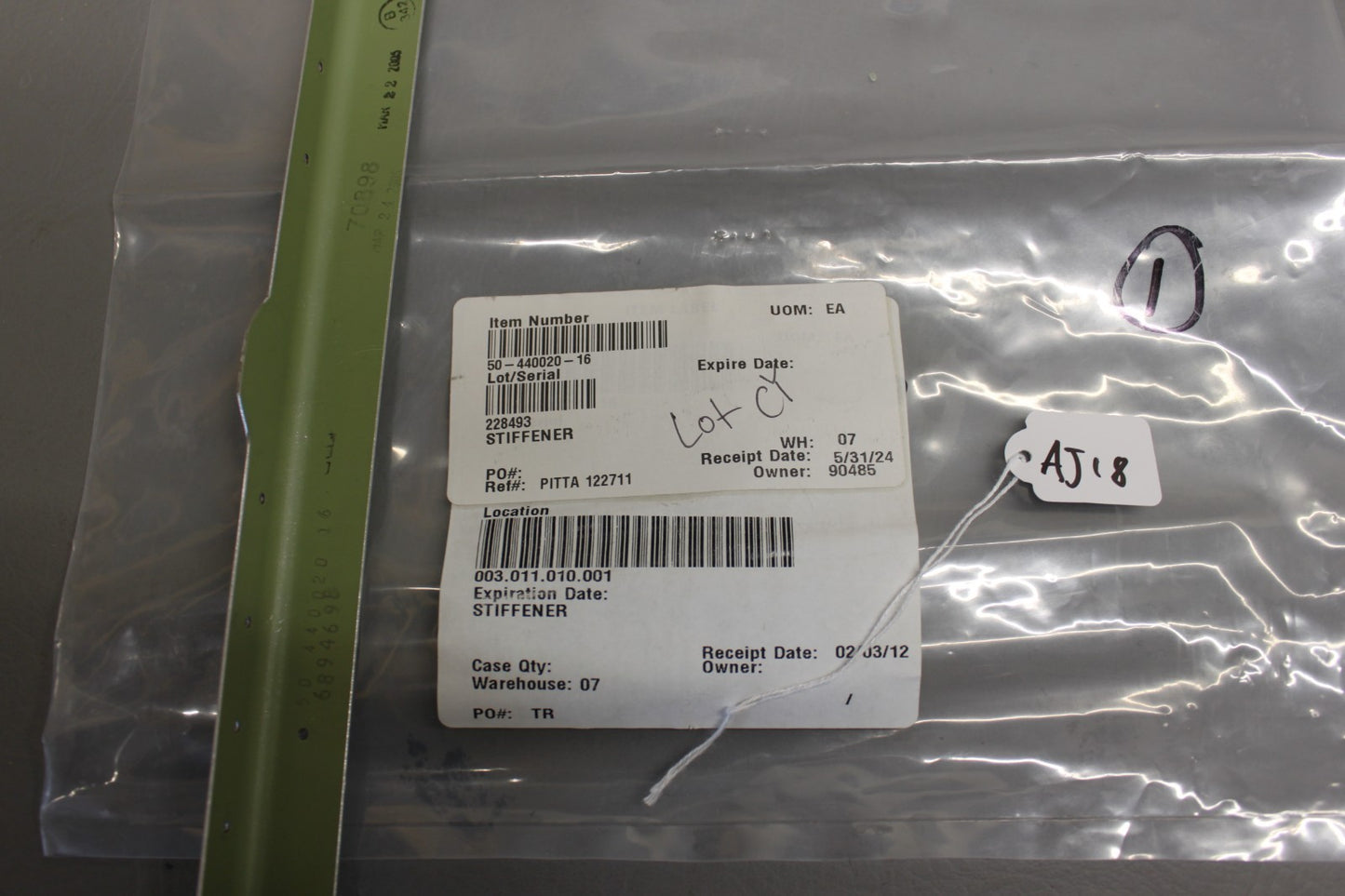 50-440020-16 Beechcraft King Air Stiffner- Frame Assembly