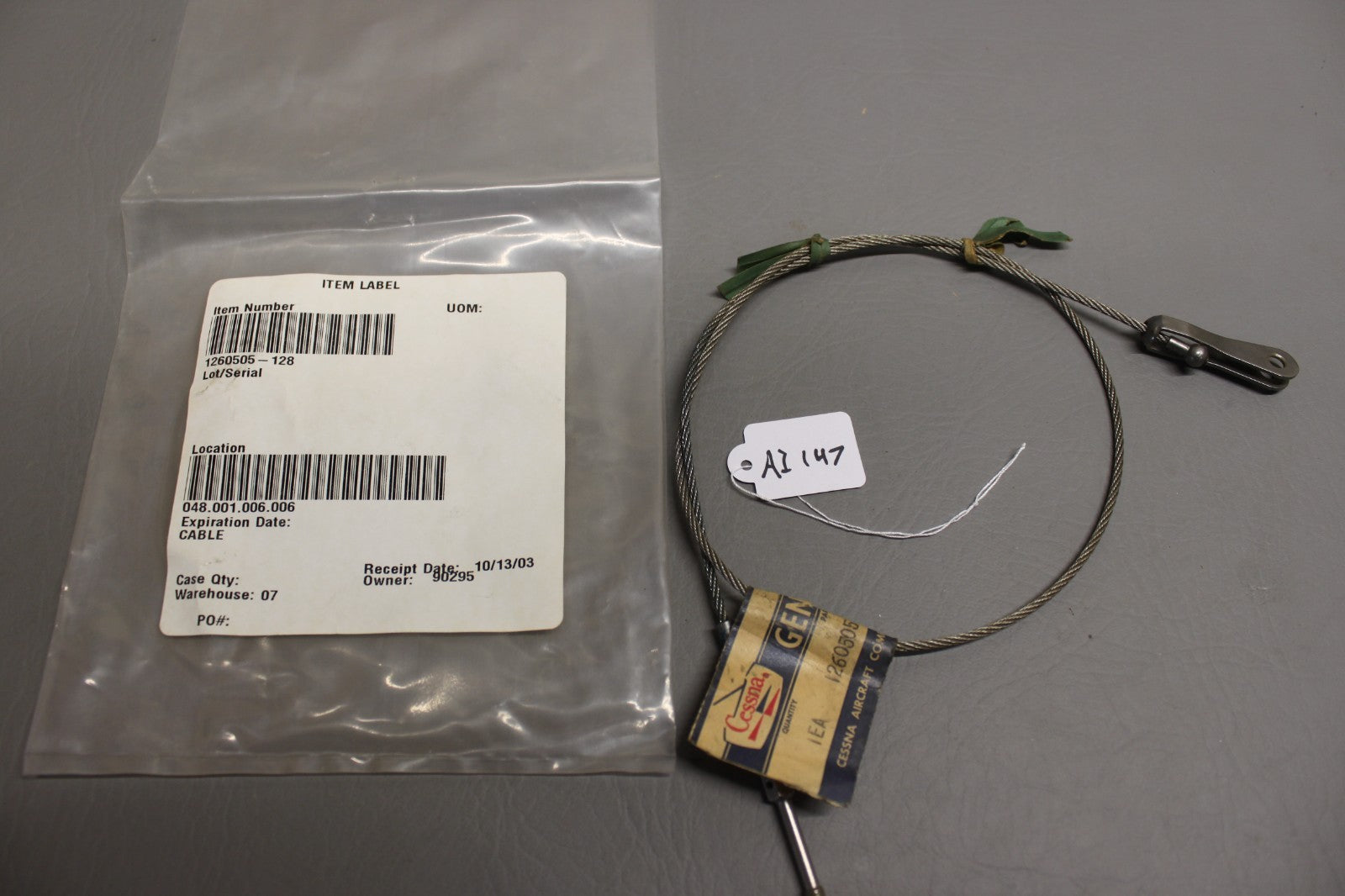 1260505-128 Cessna 206 Cable (Elevator Down Spring)