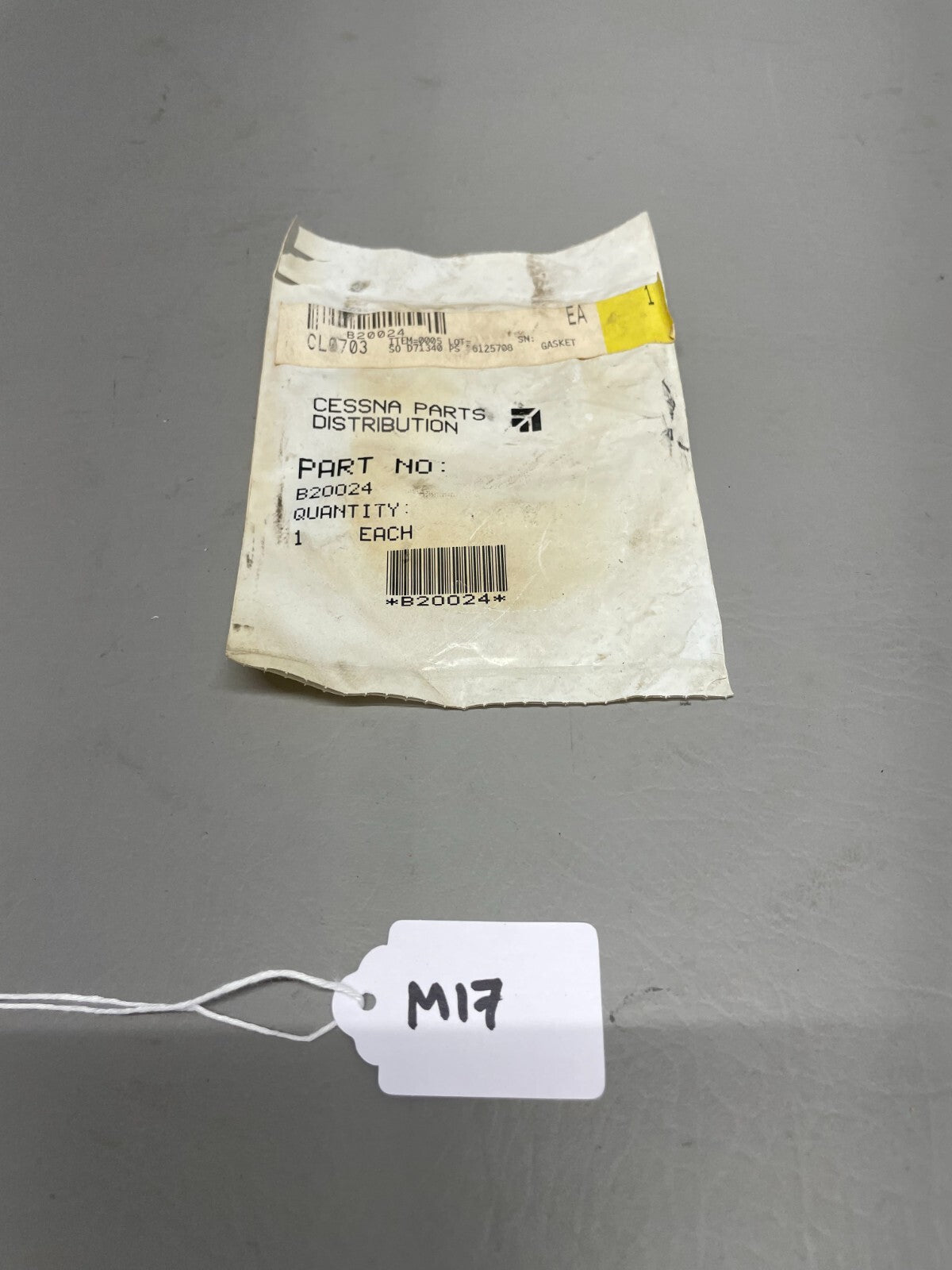 Cessna Prop Governor Gasket P/N B20024
