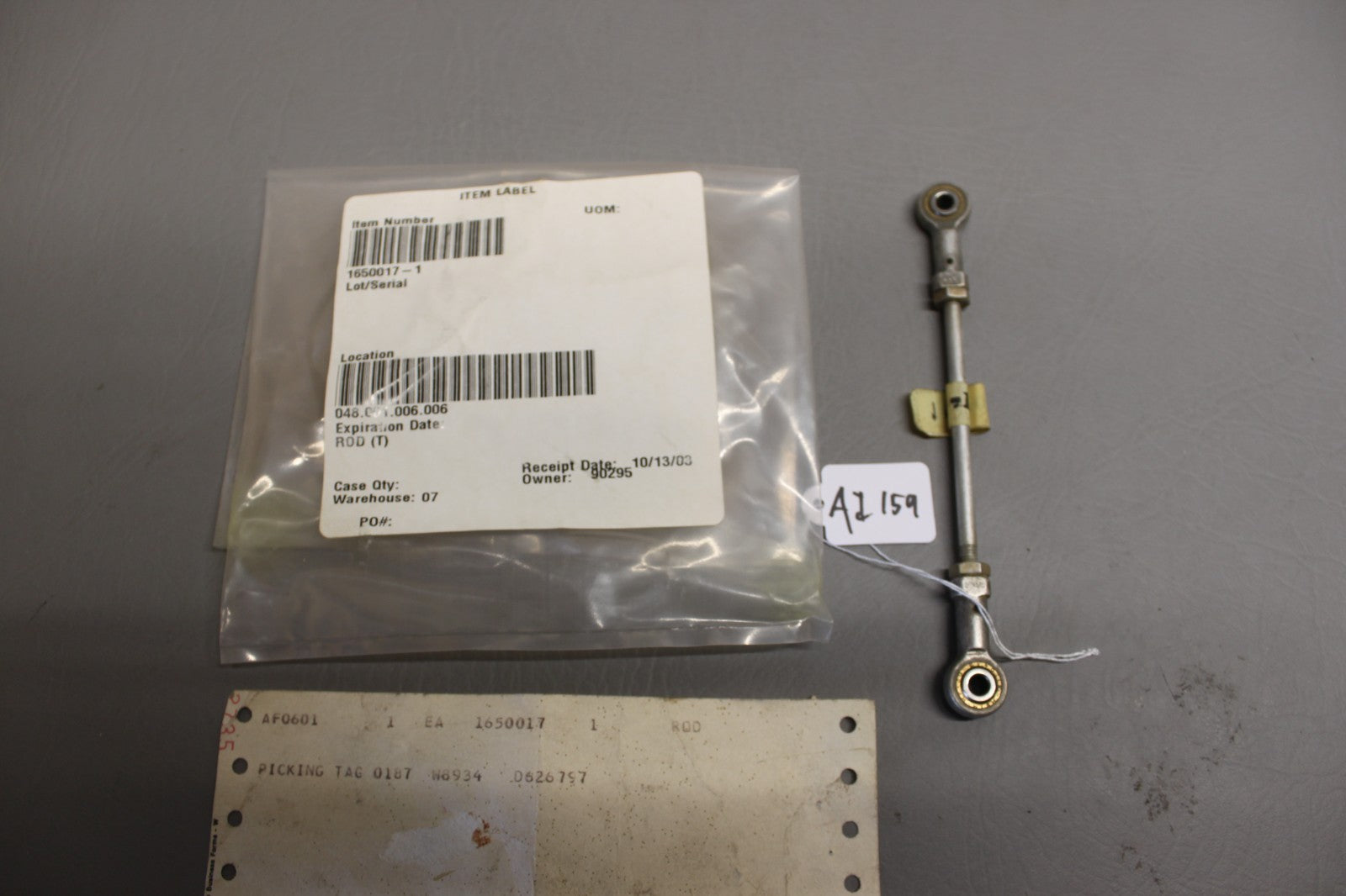 1650017-1 Cessna Mixture Rod Assy
