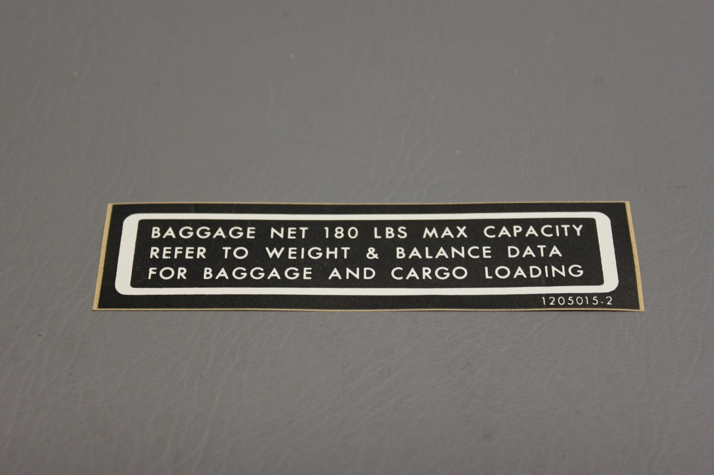 1205015-2 Cessna Placard