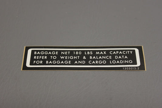 1205015-2 Cessna Placard