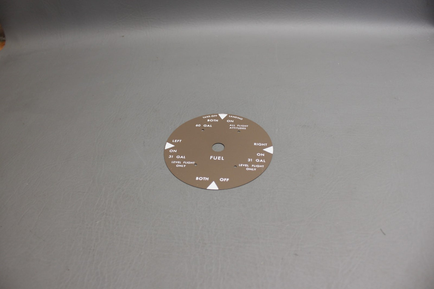 S1286-1 Cessna Fuel Selector Plate