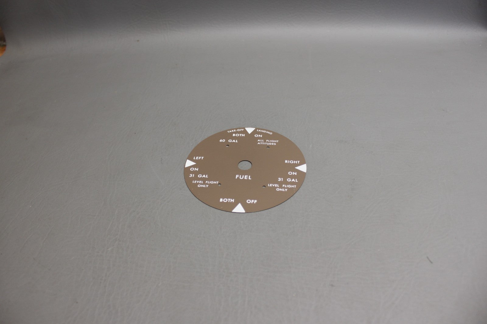 S1286-1 Cessna Fuel Selector Plate