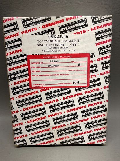 Lycoming Gasket Set P/N 05K22946