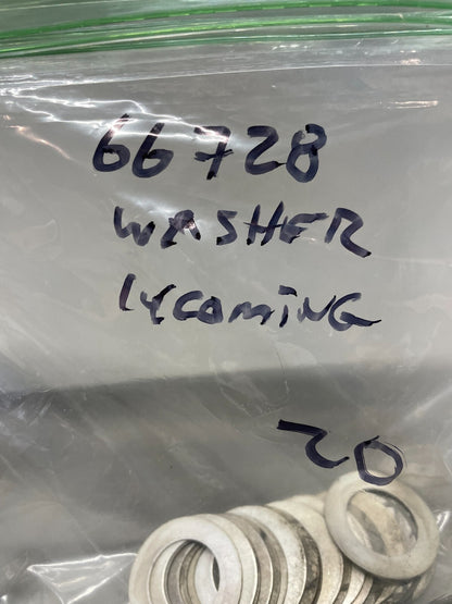 Lycoming Washer P/N 66728 (NEW) Pack of 20
