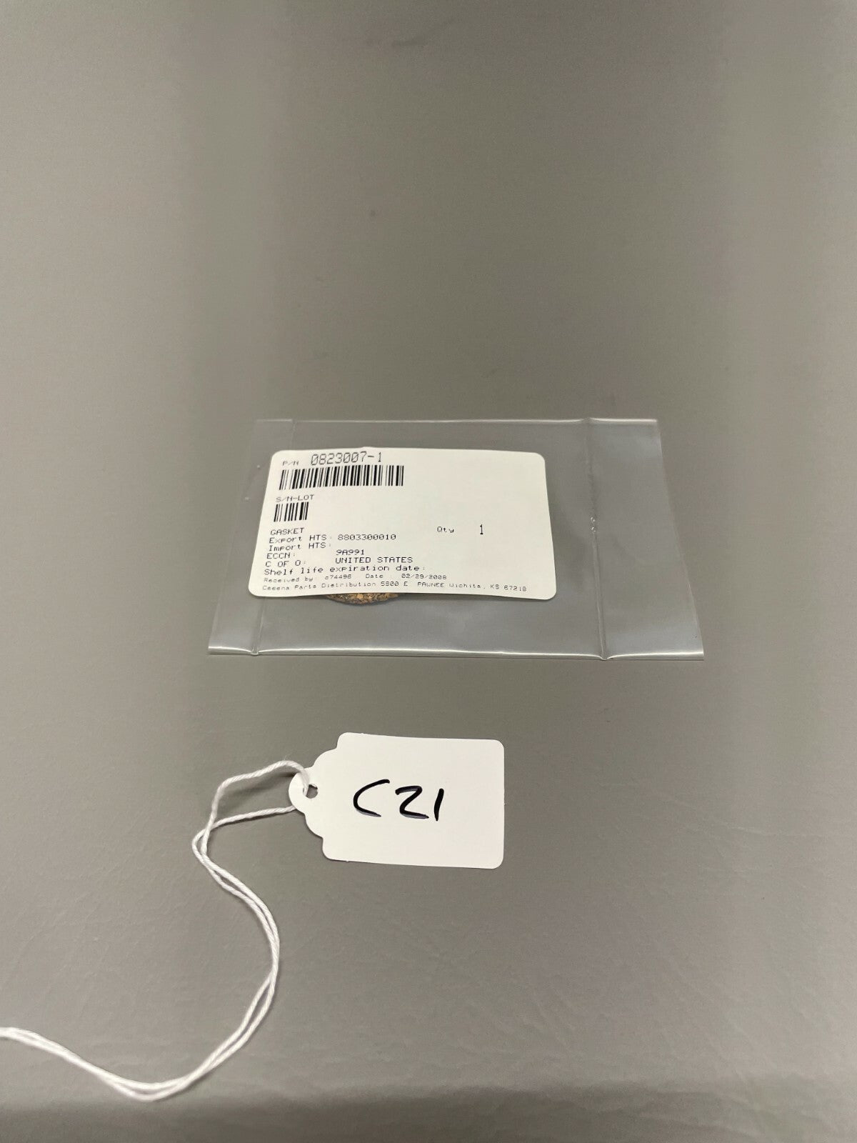 Cessna Gasket P/N 0823007-1