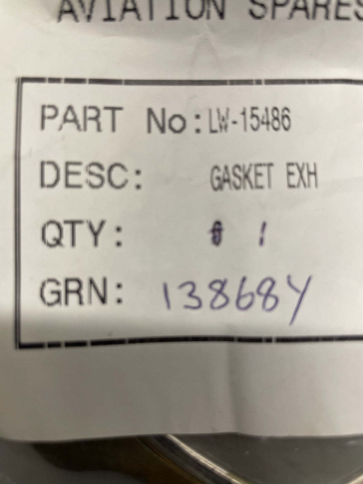 Lycoming Exhaust Gasket P/N LW-15486 (NEW)