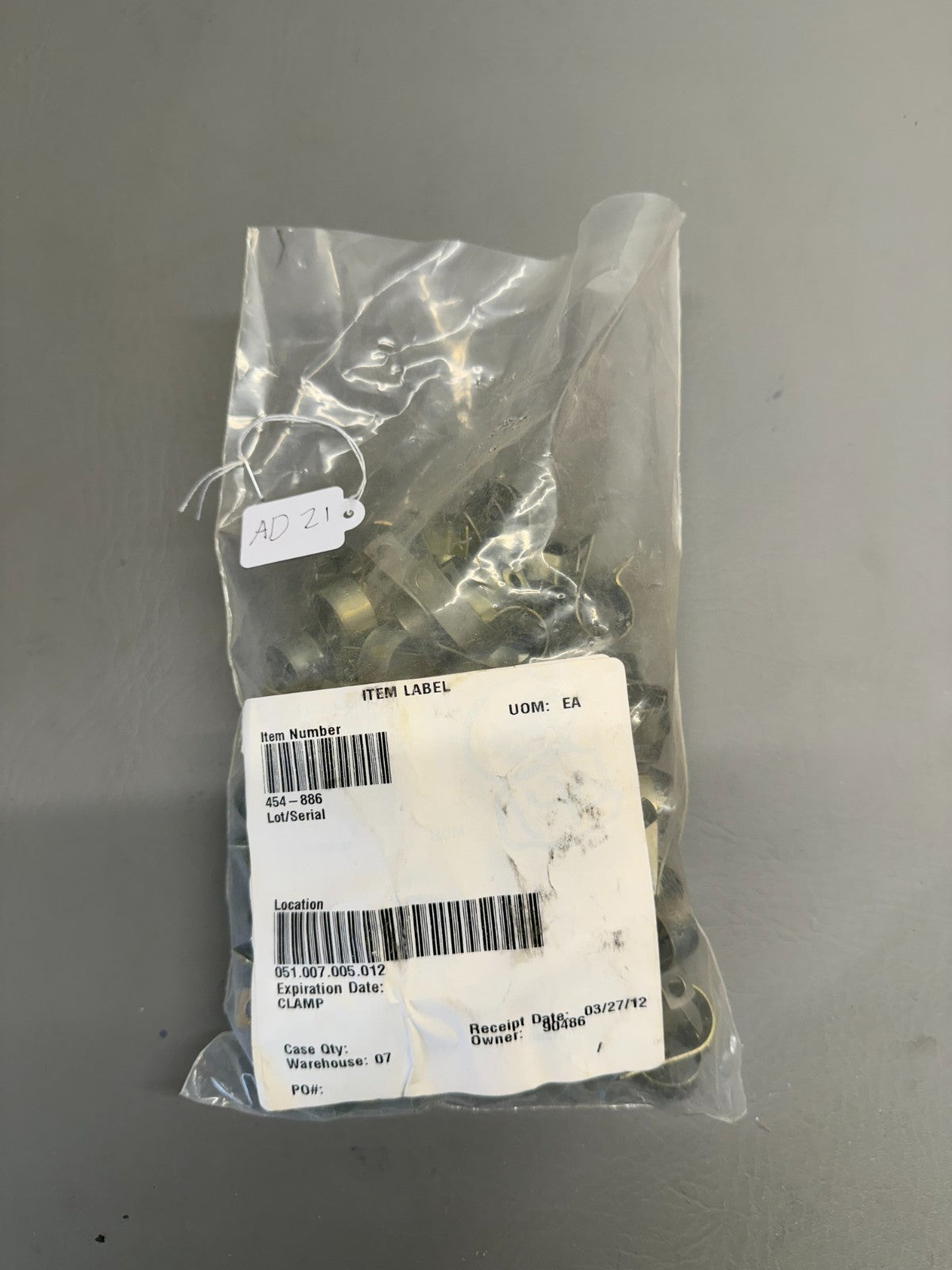 454-886 Piper Clamp (139 Pack)