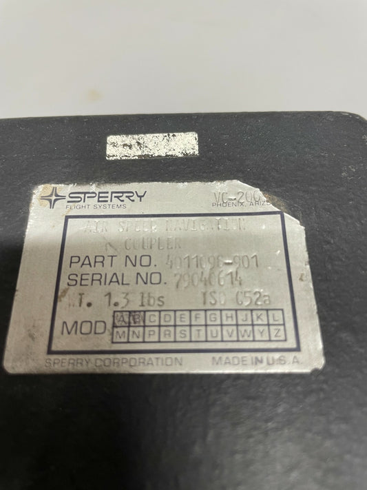 Sperry VC-200 Airspeed Navigation Coupler P/N 4011098-901