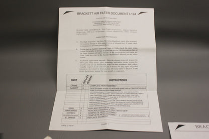 BA5110 Brackett Air Filter Assembly