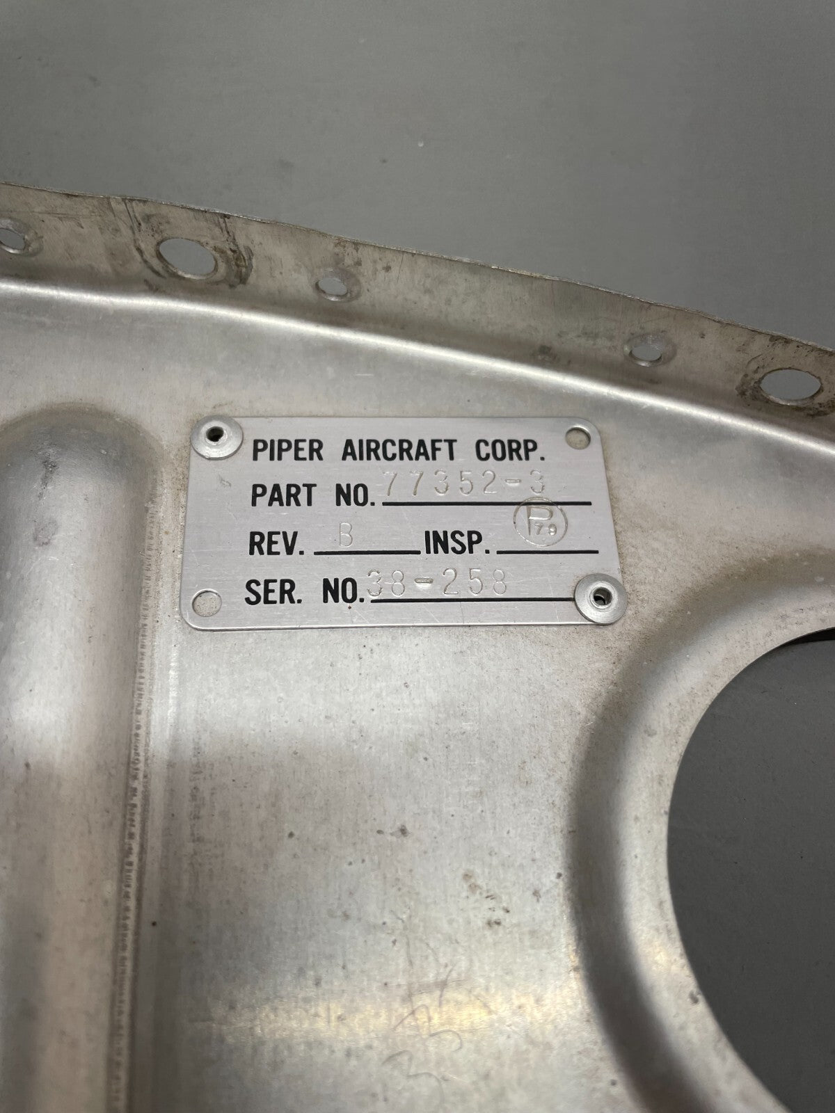 Piper Rib P/N 77352-3