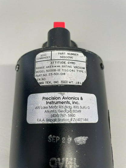 Sigma Tek 5000B-12 Attitude Gyro P/N 3850096