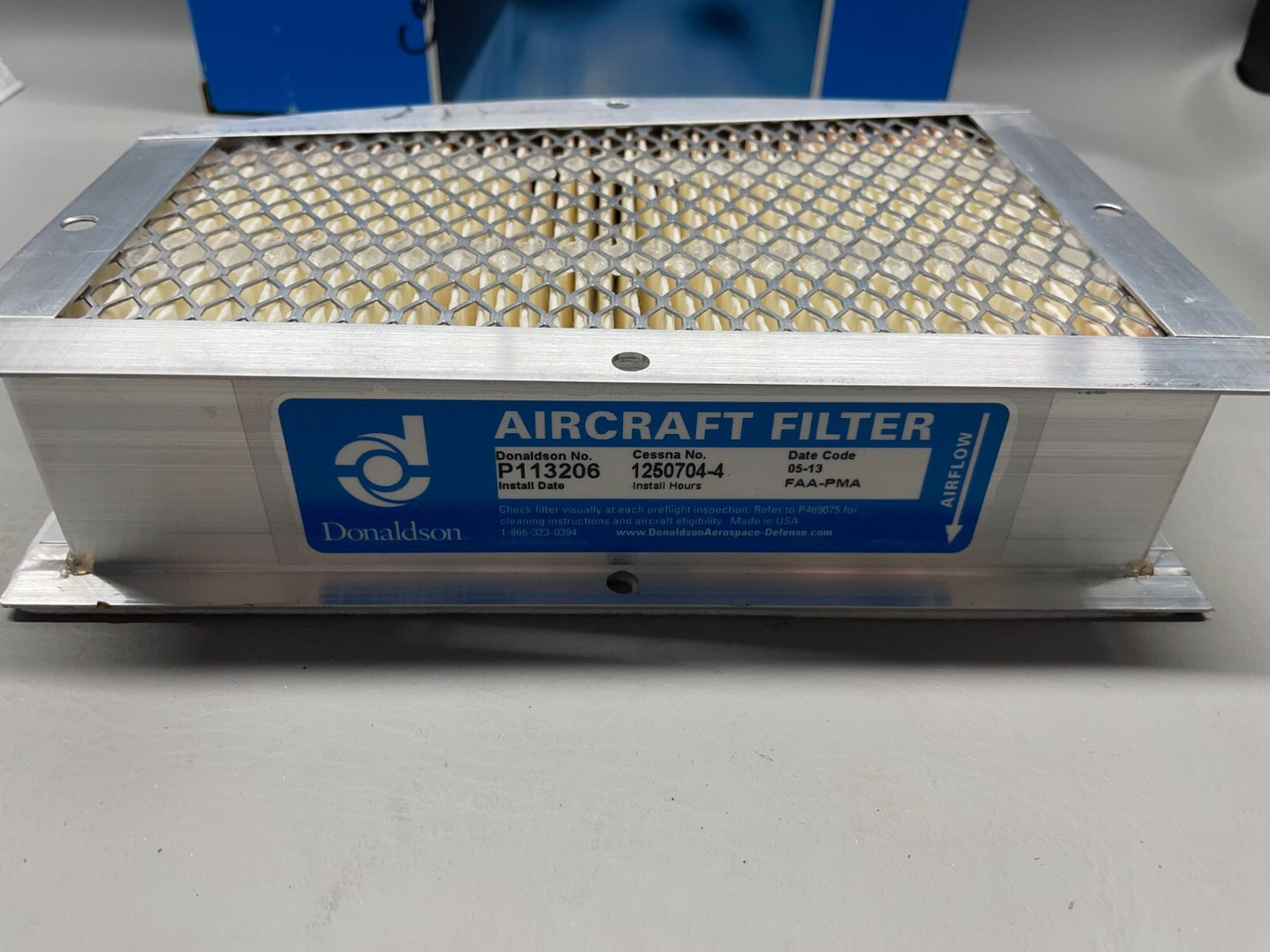 Cessna 210 Air Filter P/N 1250704-4, P113206 (NEW)
