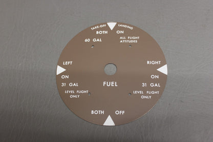 S1286-1 Cessna Fuel Selector Plate