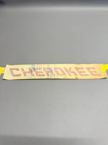Piper Cherokee Name Plate Decal P/N 99612-000