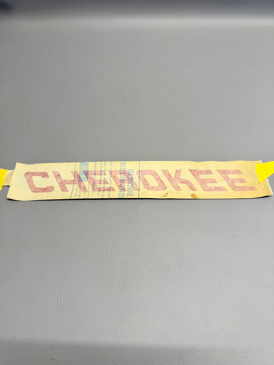 Piper Cherokee Name Plate Decal P/N 99612-000