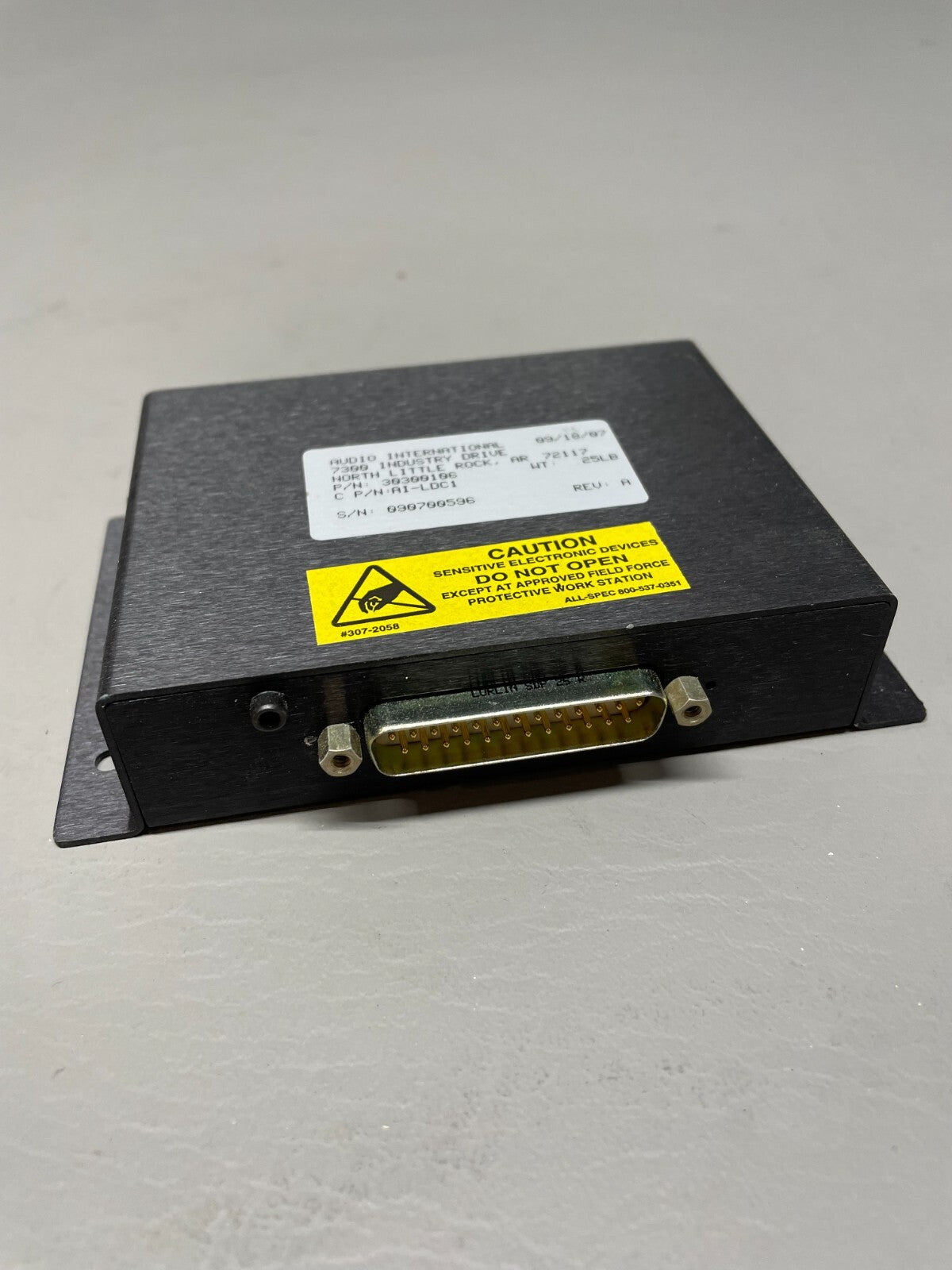 Aircraft Control Box Audio International P/N 30300106