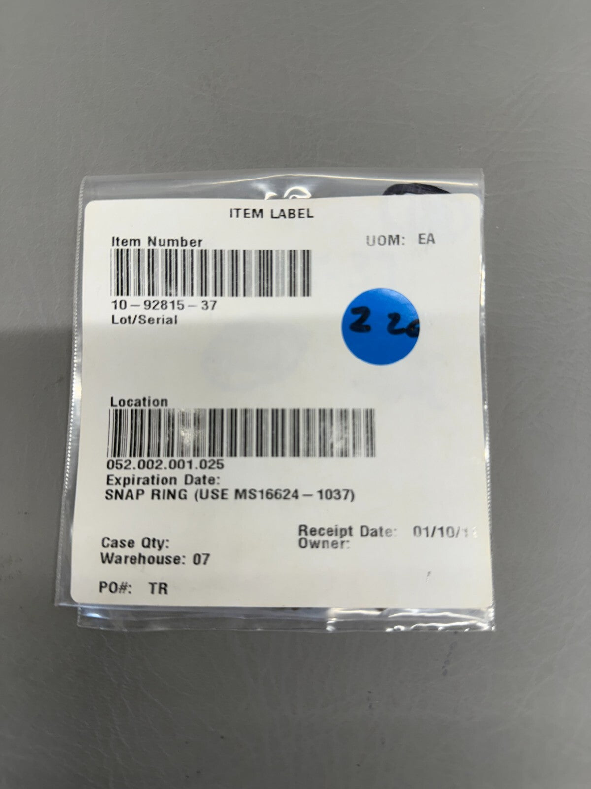 10-92815-37 SCINTILLA SNAP SPRING
