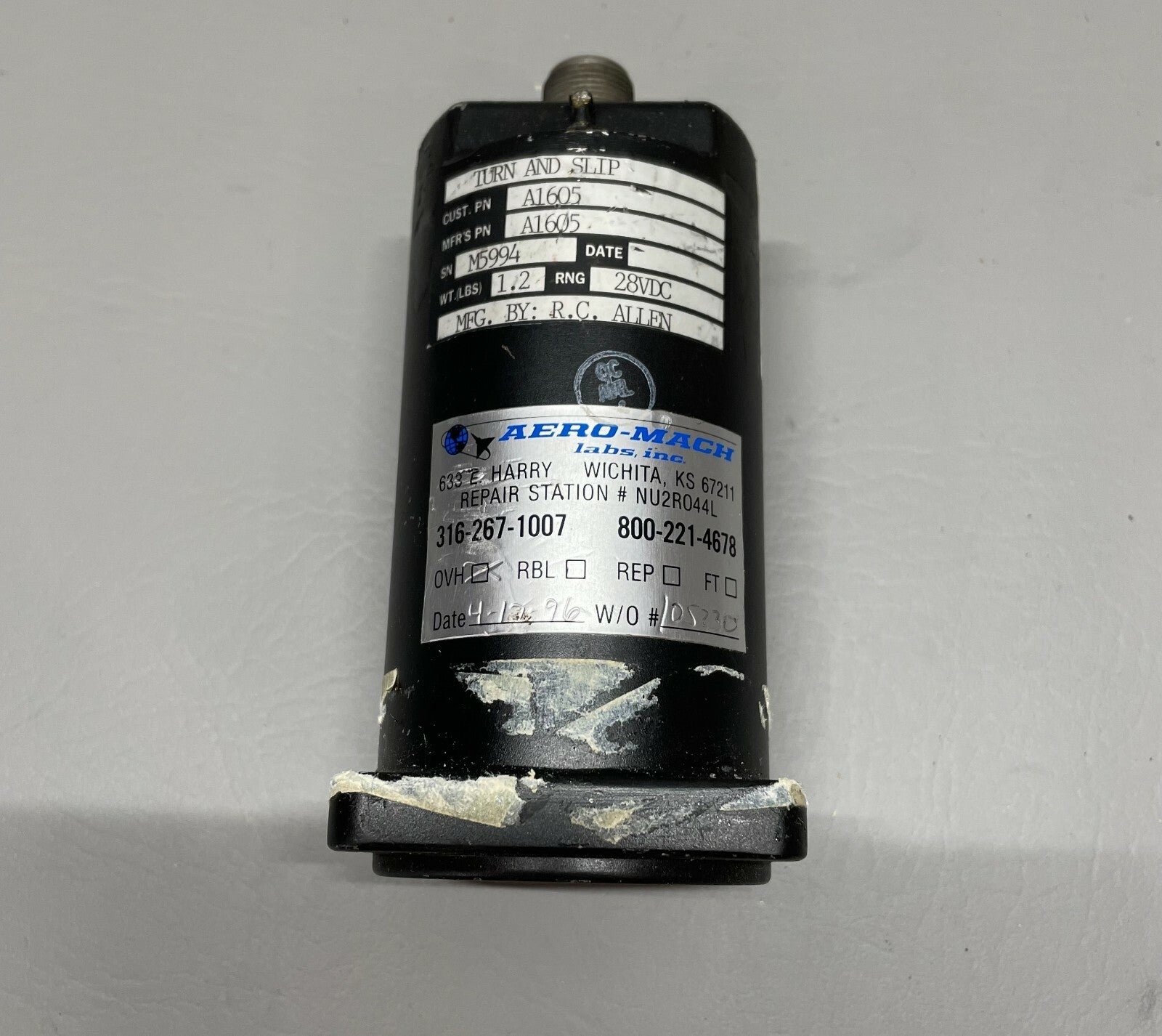 Turn & Bank Indicator P/N A1605
