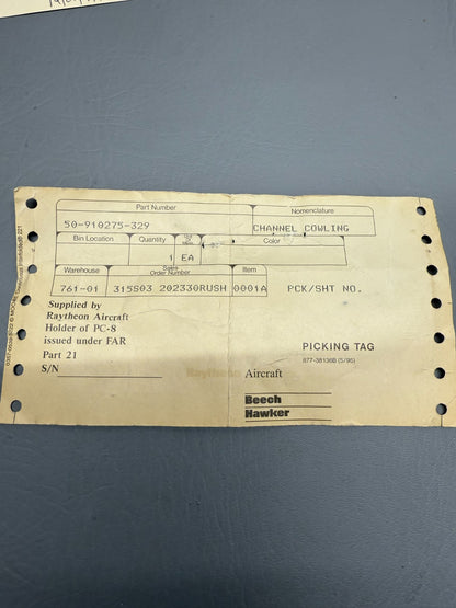 50-910275-329 Beechcraft King Air Cowling Aft Channel