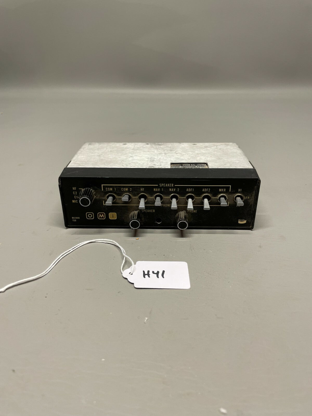 Bendix BX 2000 Audio Panel AS-2015A P/N 4000995-3006