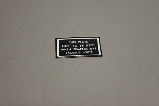 1205043-1 Cessna Placard