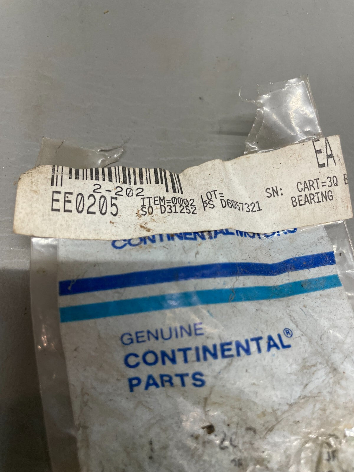 TCM Continental Bearing P/N 2-202  (NEW)