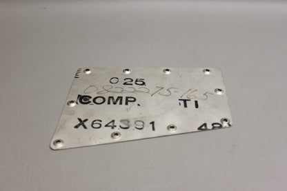 0822275-165 Cessna 340A Wing Inspection Plate LH
