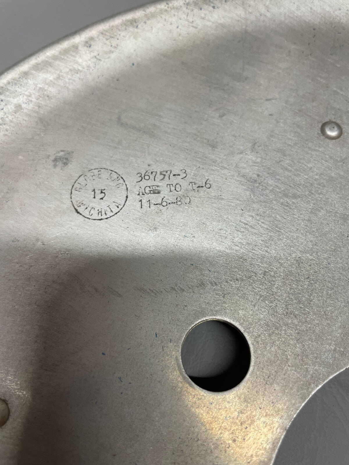 Aircraft Propeller Spinner Backplate P/N 36757-3