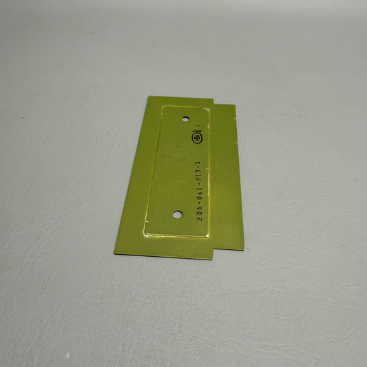 Bell Helicopter Plate P/N 206-061-813-001