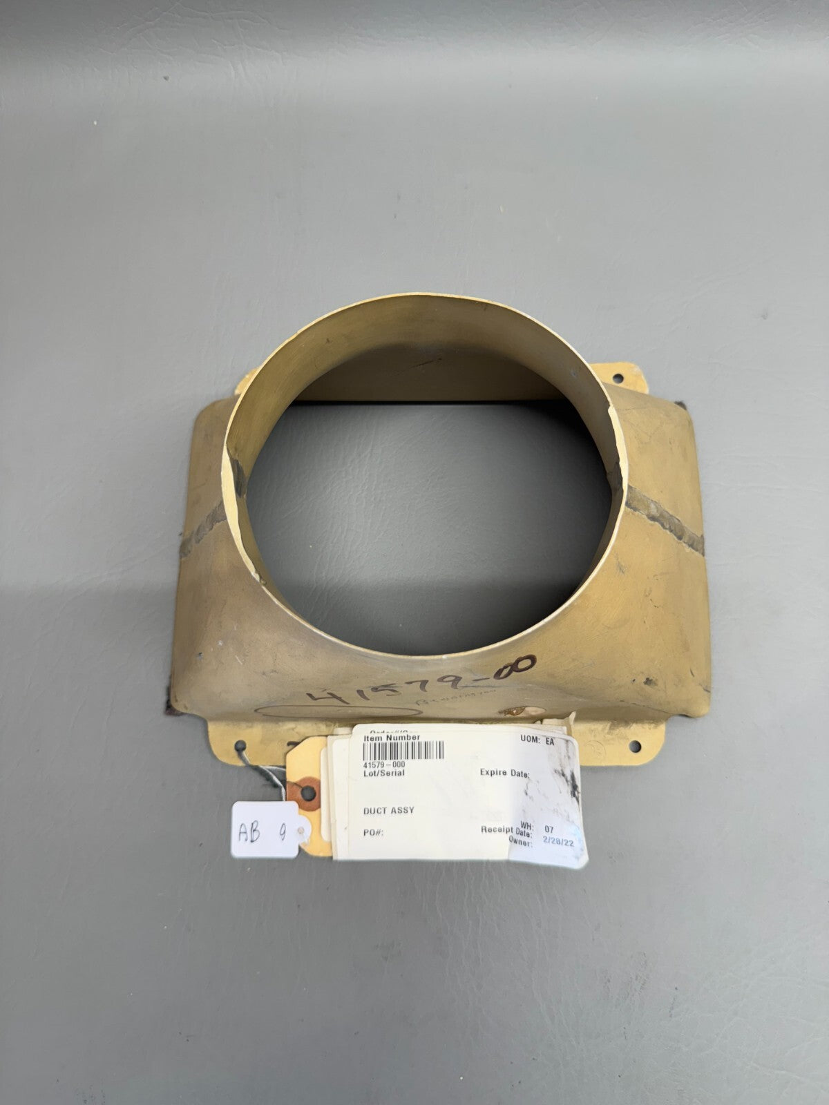 41579-000 Piper Lycoming Oil Cooler Duct