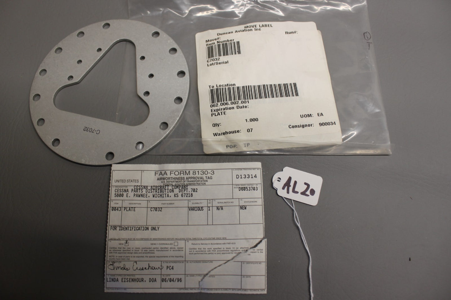 C7032 Cessa Plate