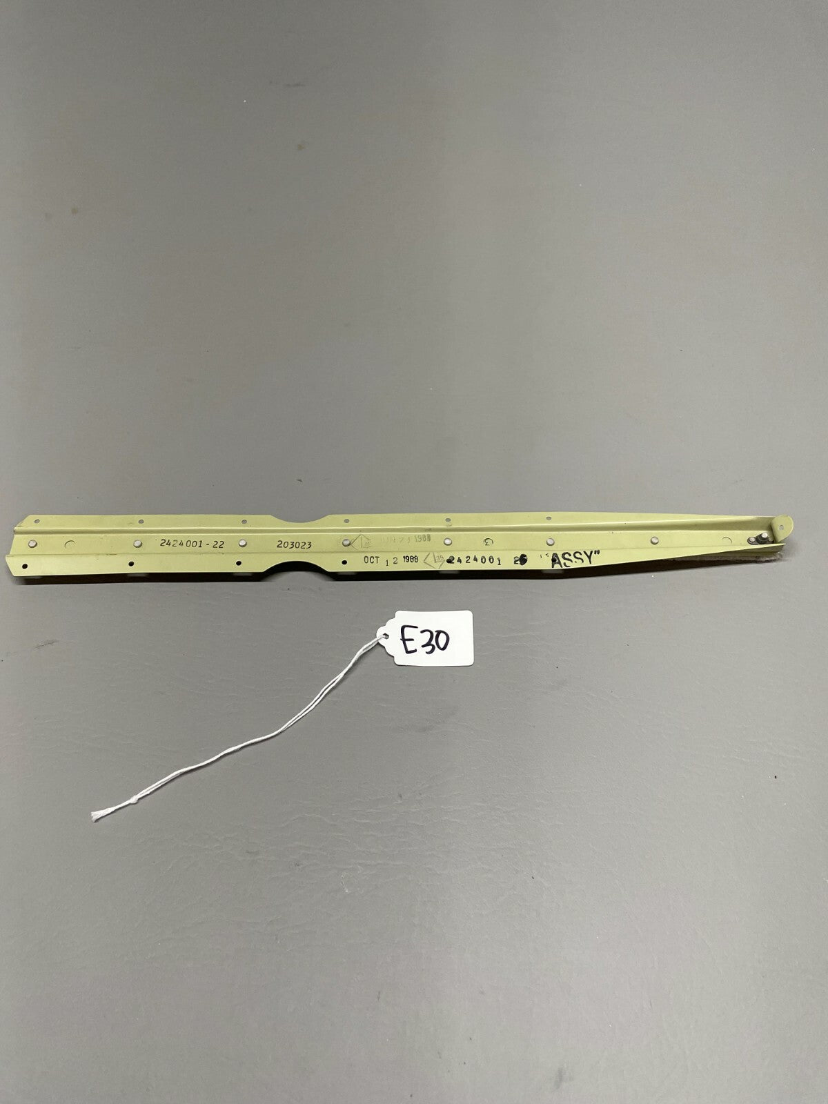 Aircraft Hat Section Rail P/N 2424001-22