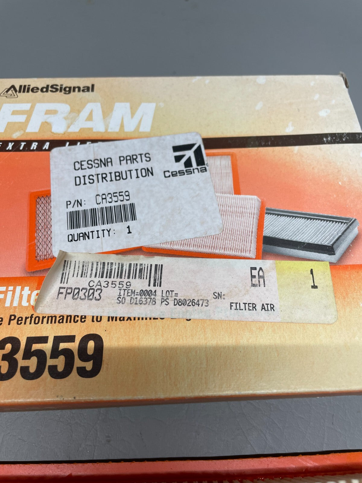 Cessna Air Fliter P/N CA3559 (NEW)
