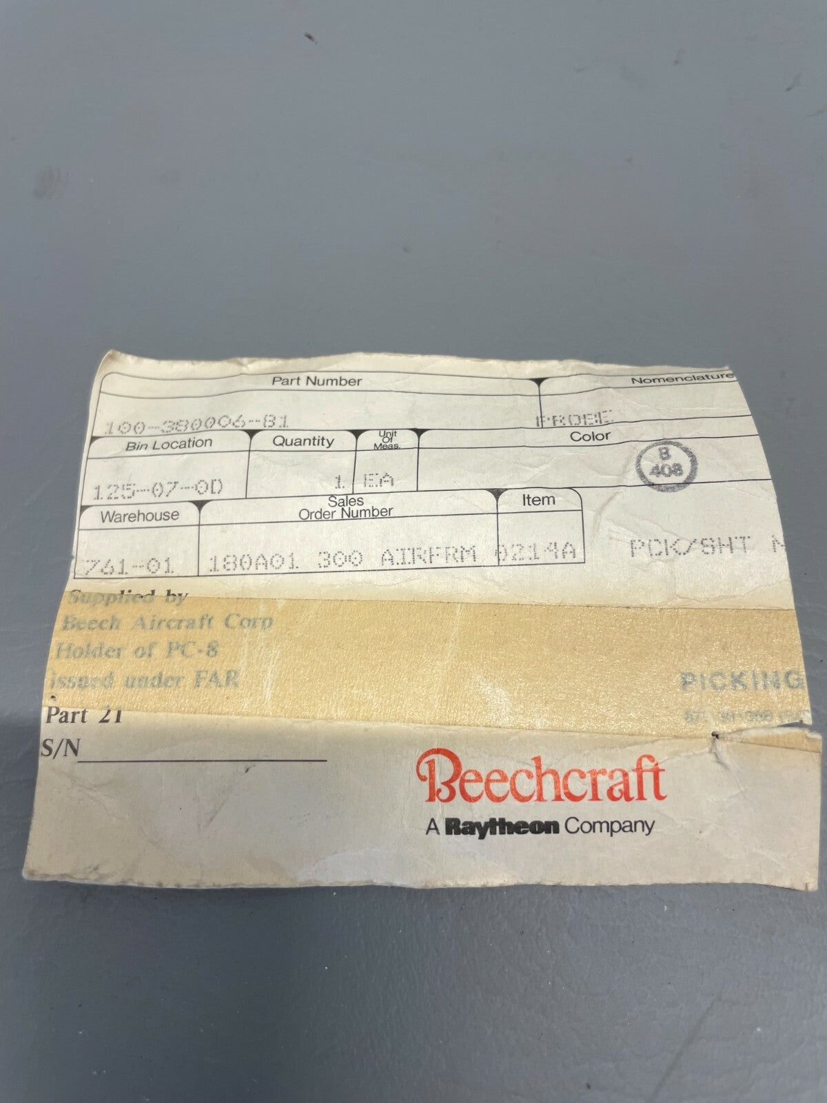Beechcraft King Air Fuel Probe P/N 100-380006-81 (NEW)