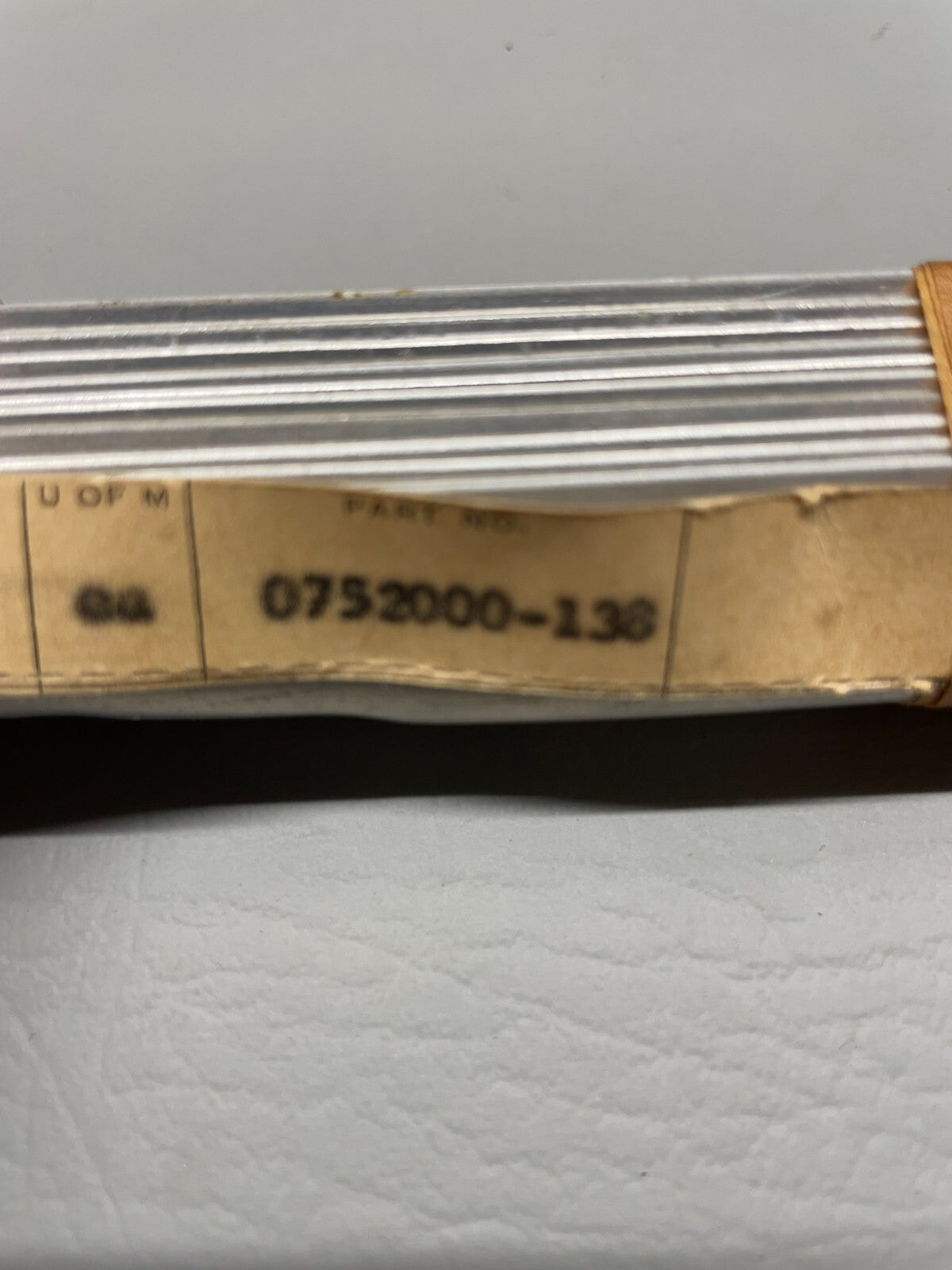 Cessna 180 Cowl Flap Angle Stiffener P/N 0752000-138 (NEW)