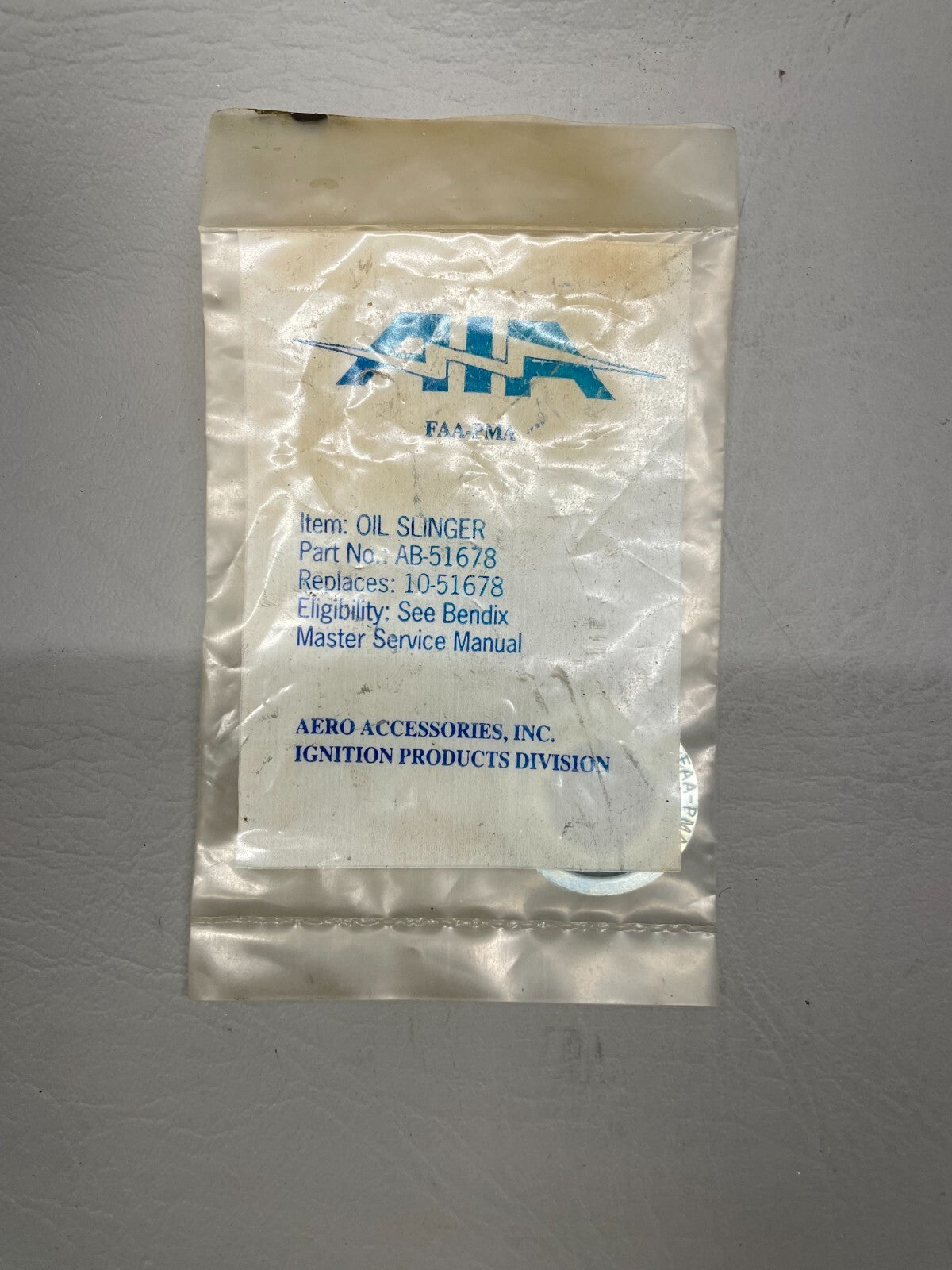Magneto Oil Slinger P/N AB-51678 (NEW)